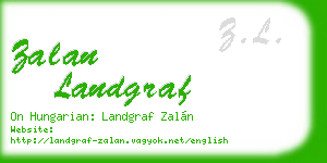 zalan landgraf business card